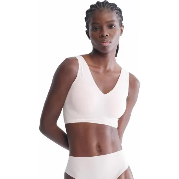 Calvin Klein Womens Invisibles Comfort Seamless Lightly Lined V Neck Bralette BraNymphs Thigh