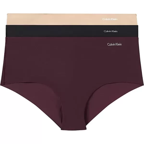 Calvin Klein Womens Invisibles Hipster Multipack PantyFrosted Geo Evo