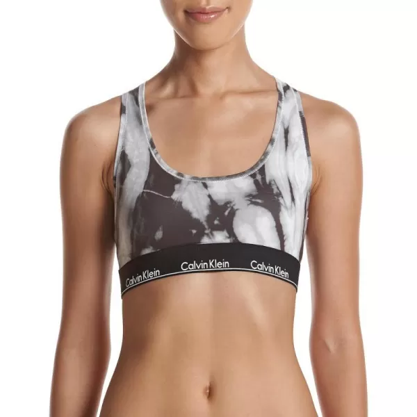 Calvin Klein Womens Modern Cotton BraletteBleach Dye Print