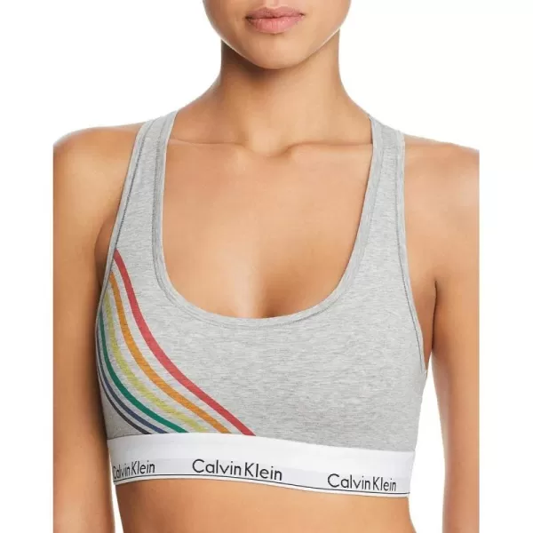 Calvin Klein Womens Modern Cotton BraletteGrey Heather Pride