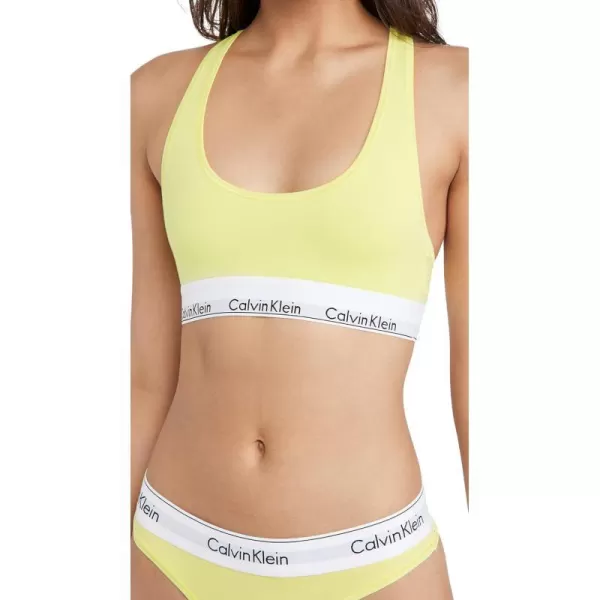 Calvin Klein Womens Modern Cotton BralettePop Yellow