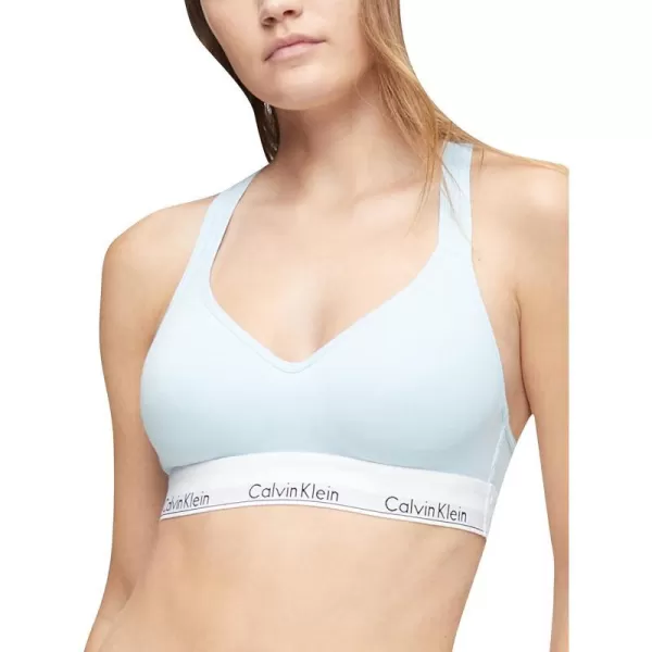 Calvin Klein Womens Modern Cotton Lightly Lined Wireless BraletteRain Dance