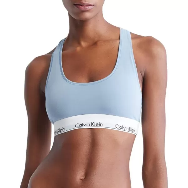 Calvin Klein Womens Modern Cotton Unlined Wireless BraletteIceland Blue