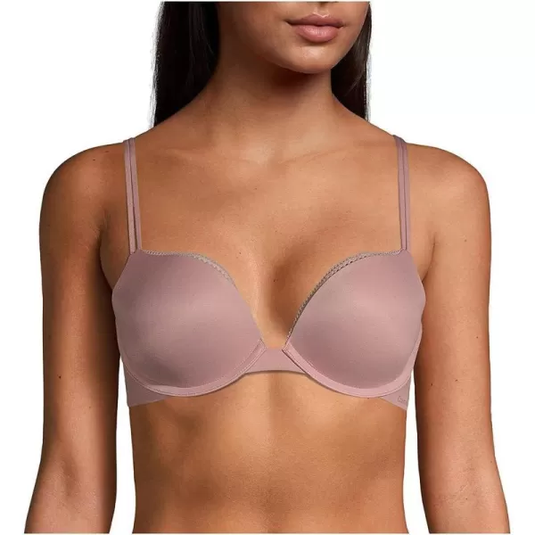 Calvin Klein Womens Sensual Touch Push Up Plunge BraAlluring Blush