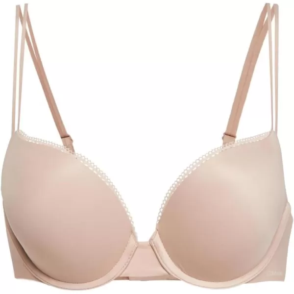 Calvin Klein Womens Sensual Touch Push Up Plunge BraCedar