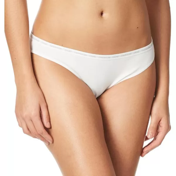 Calvin Klein Womens Standard Ck One Cotton Bikini SinglesWhite