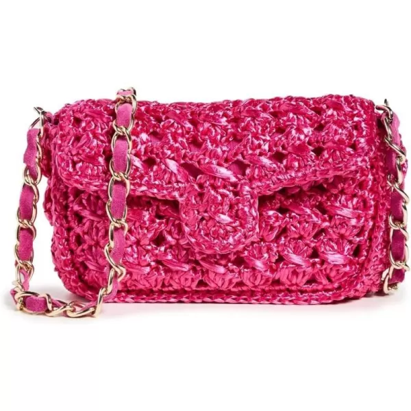 Caterina Bertini Womens Crochet CrossbodyFuchsia 05