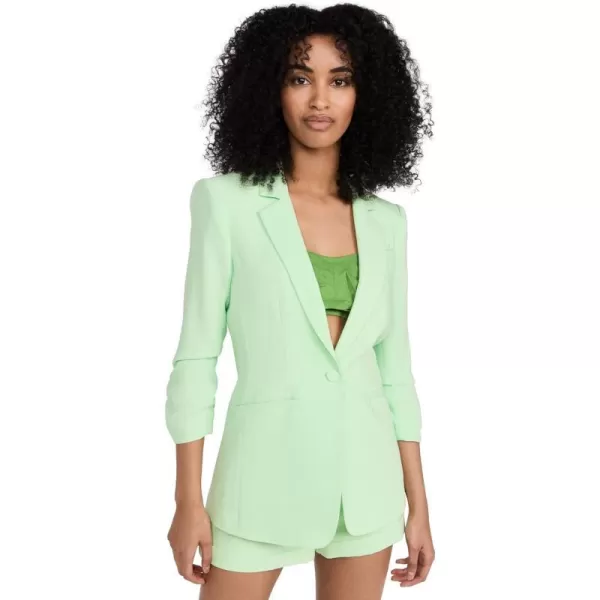 Cinq  Sept Womens Crepe Khloe BlazerGreen Papaya