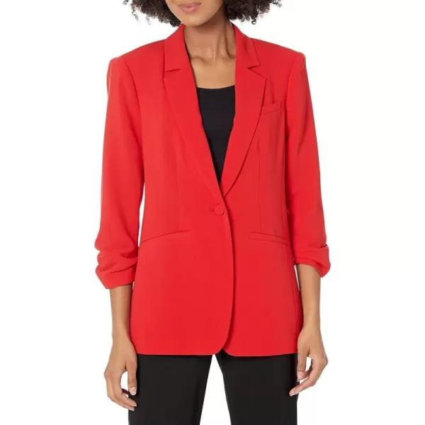 Cinq a Sept Womens Crepe Khloe BlazerRuby Red