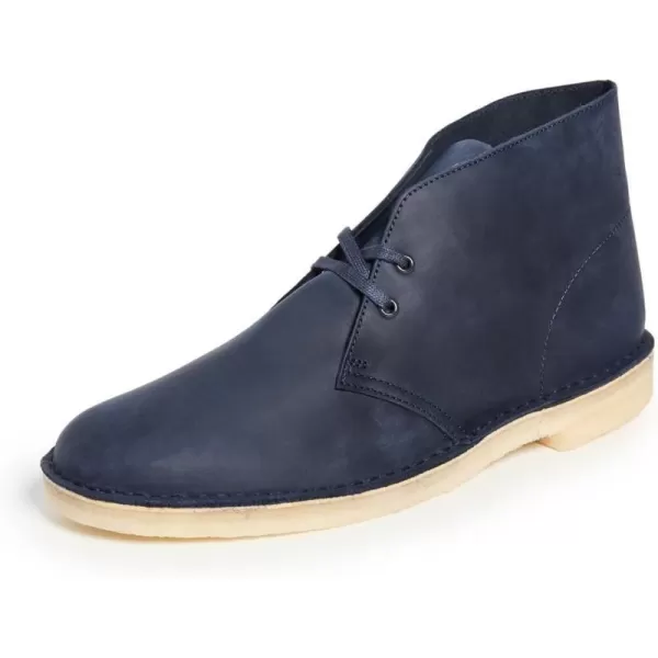 Clarks Mens Desert Chukka BootNavy Leather