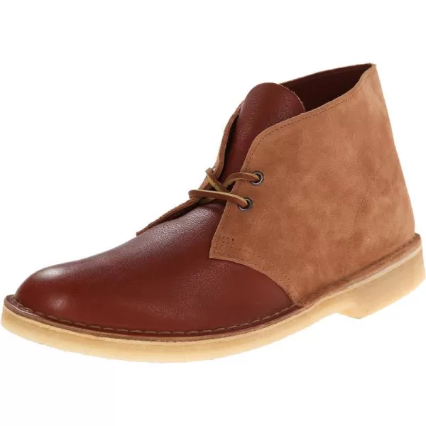 Clarks Mens Desert Chukka BootTan Combi