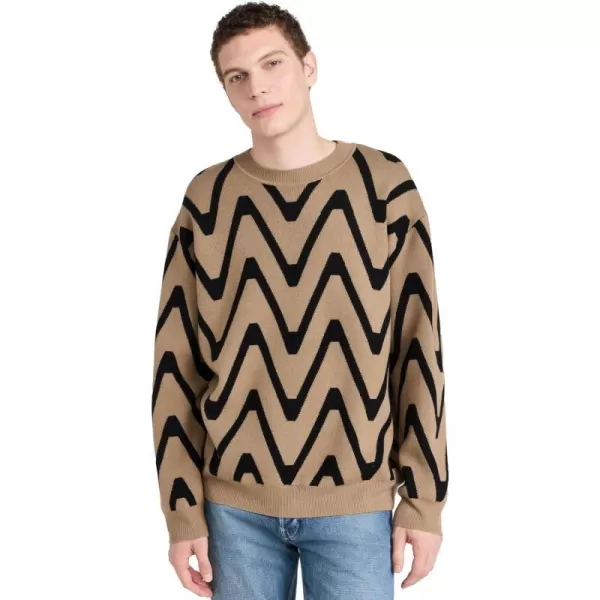 Closed Mens Crew Neck JumperTaupe Beige