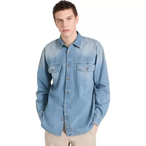 Closed Mens Longsleeve ShirtMid Blue