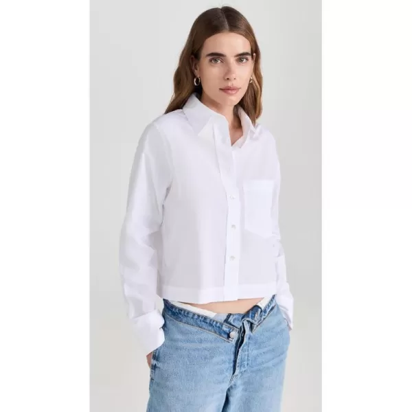 Closed Womens Cropped Classic ShirtClosed Womens Cropped Classic Shirt