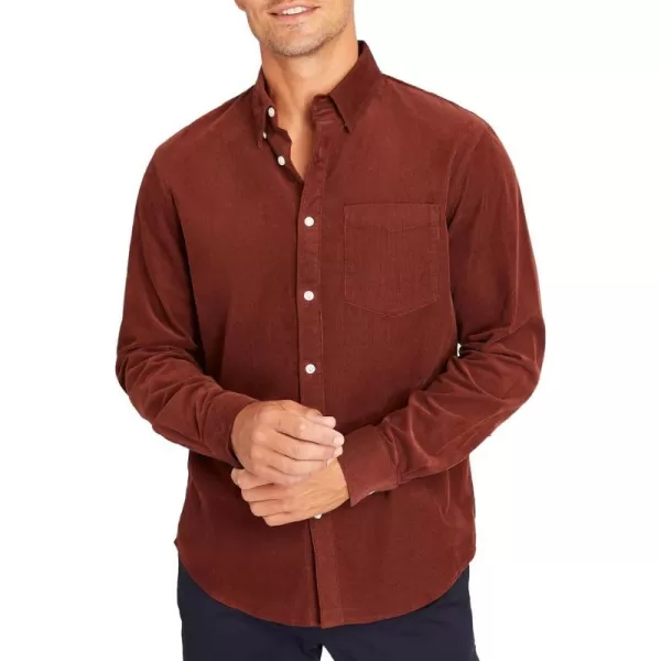 Club Monaco Mens Pinwale Corduroy ShirtBurgundyLis De Vin