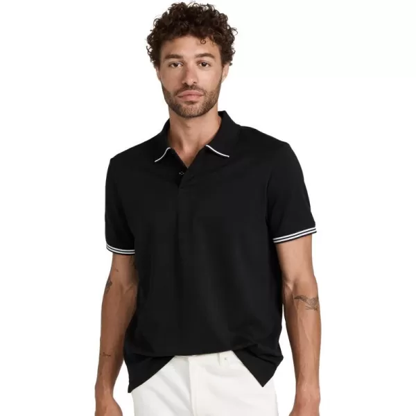 Club Monaco Mens Tipped Collar PoloBlack