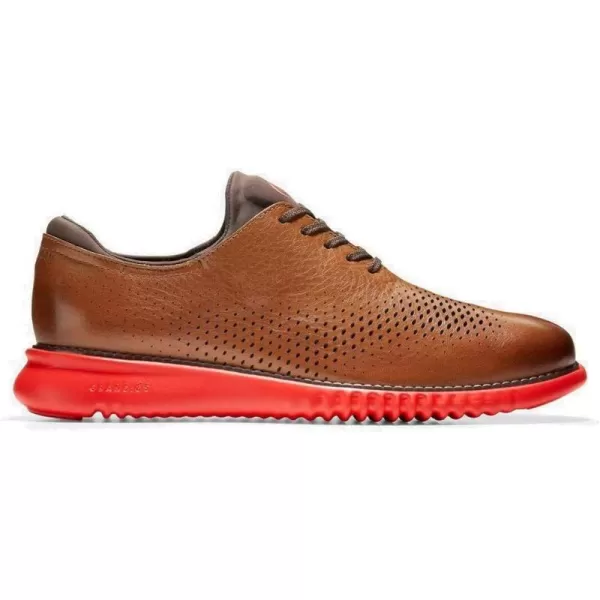 Cole Haan Mens 2Zerogrand Laser Wing OxfordBritish TanMolten Lava