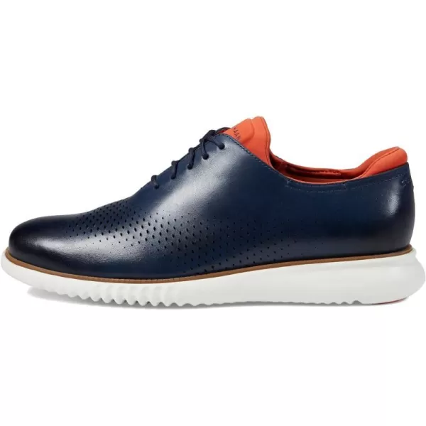 Cole Haan Mens 2Zerogrand Laser Wing OxfordNavy BlazerBurnt OchreEgret