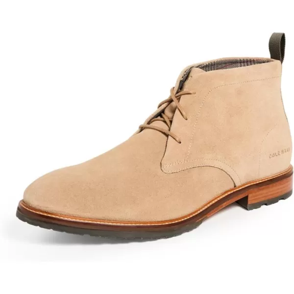 Cole Haan Mens Berkshire Lug Chukka BootGolden Toffee SuedeNatural Waterresistant