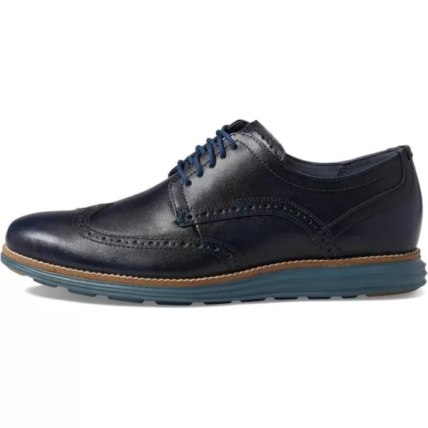 Cole Haan Mens Grand Tour Wing Oxford WoodburyIvory ShoesEnsign BlueStormy Weather