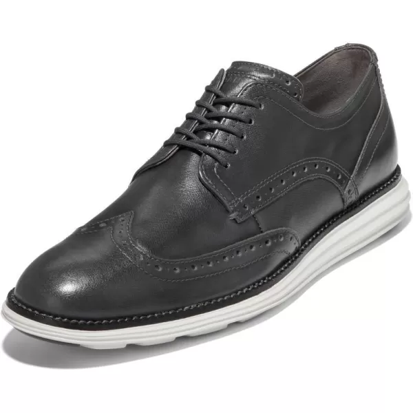 Cole Haan Mens Grand Tour Wing Oxford WoodburyIvory ShoesGrey Pinstripe BrushoffSilver Birch