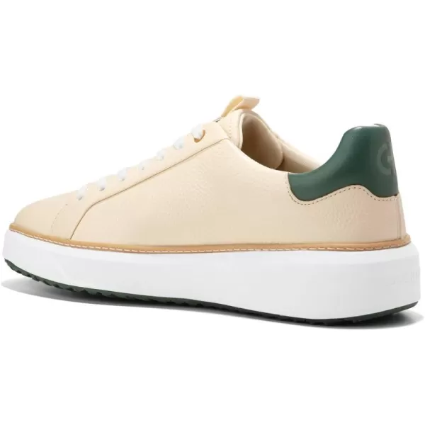 Cole Haan Mens Grandpro Rally Canvas Court Ii SneakerVanillaTrekking GreenOptic White