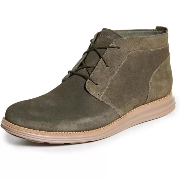 Cole Haan Mens Originalgrand Chukka BootDeep Olive SuedeIrish Coffee