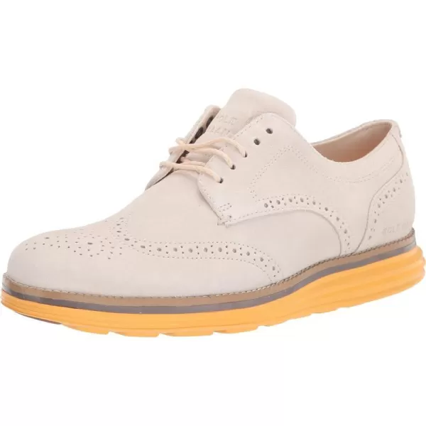 Cole Haan Mens Originalgrand Energy Meridian Shortwing OxfordWhitecap Grey SuedeCitrus