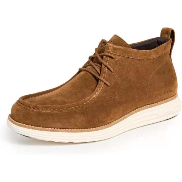 Cole Haan Mens Originalgrand Moc Toe Chukka BootOily Brown Suede