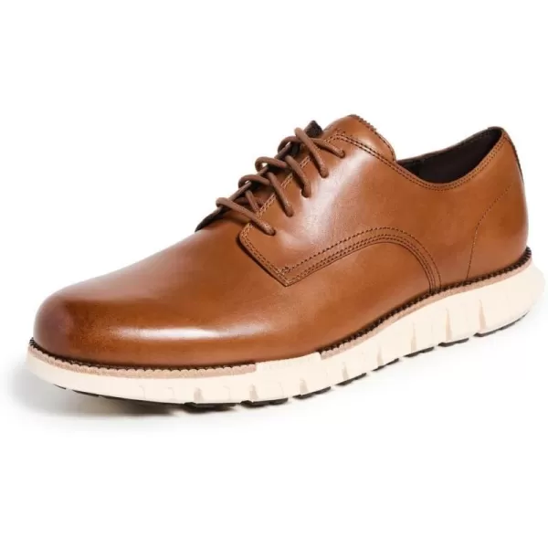 Cole Haan Mens Zg Remastered Plain Toe OxfordBritish TanIvory