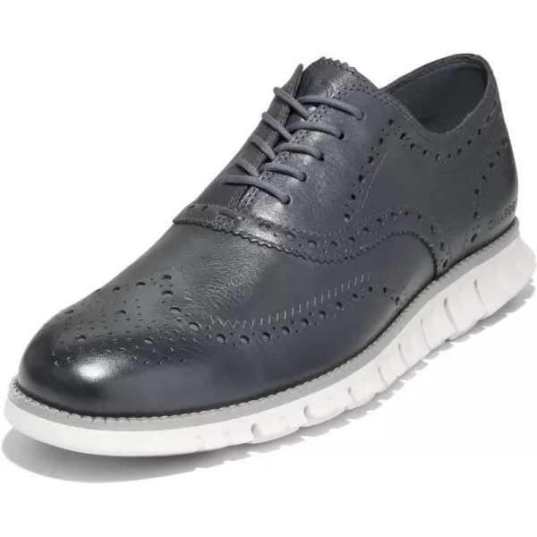 Cole Haan Mens Zg Remastered Plain Toe OxfordTurbulenceMonumentSilver Birch