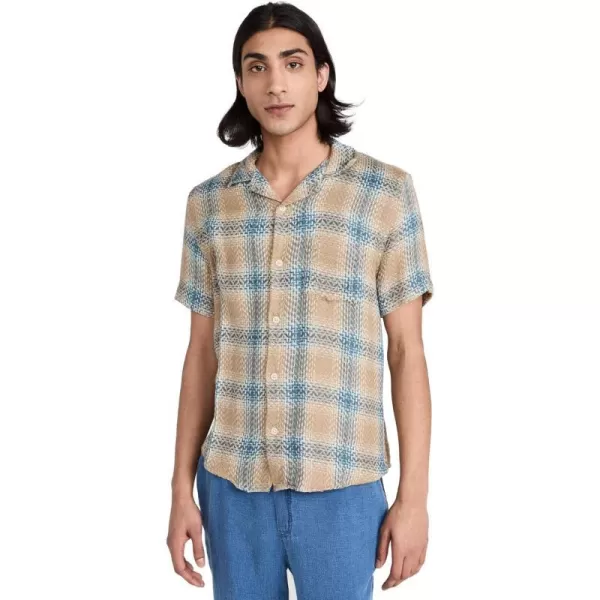 Corridor Mens Acid Plaid Rumba ShirtTaupe