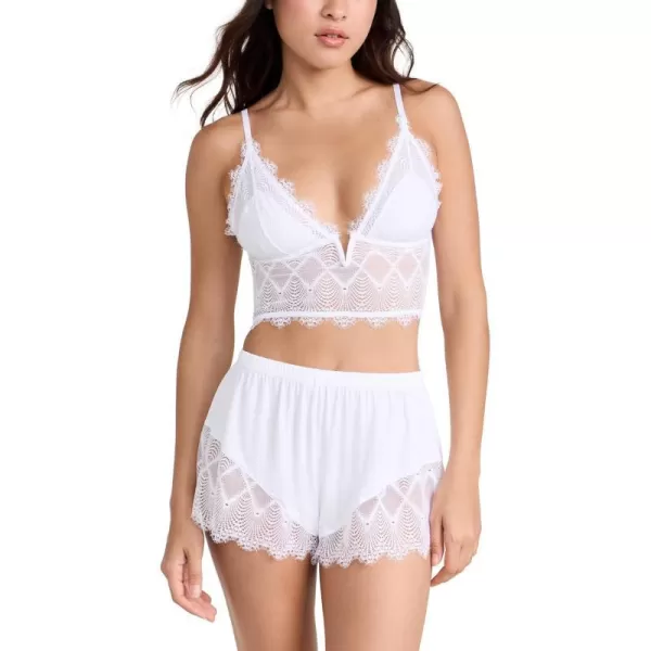 Cosabella Womens Allure Sleep Cami Boxer PJ SetWhite