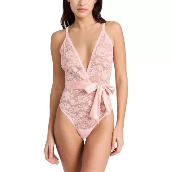 Cosabella Womens Deep V Thong TeddyPink Lily