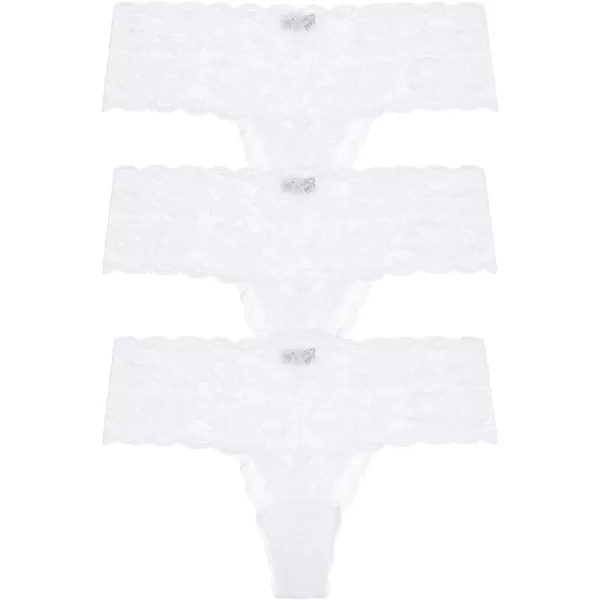 Cosabella Womens Never Say Never Comfy Thongs 3 PackAll White