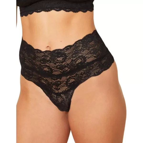 Cosabella Womens Never Say Never High Rise ThongBlack