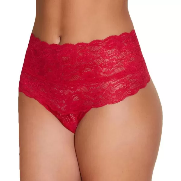 Cosabella Womens Never Say Never High Rise ThongMystic Red