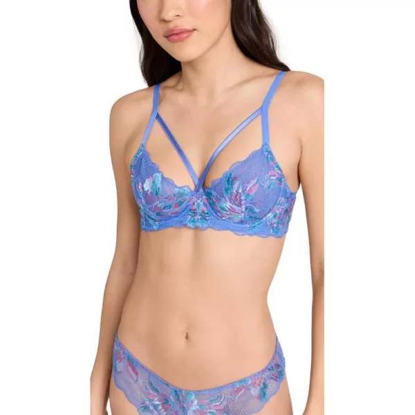 Cosabella Womens Paradiso Underwire Strappy Demi BraPortofino Blue