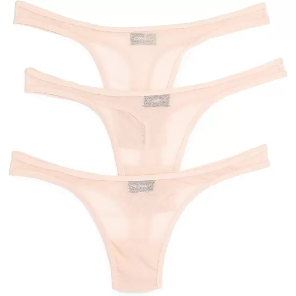 Cosabella Womens Soire Classic Thong 3 PackBlushBlushBlush