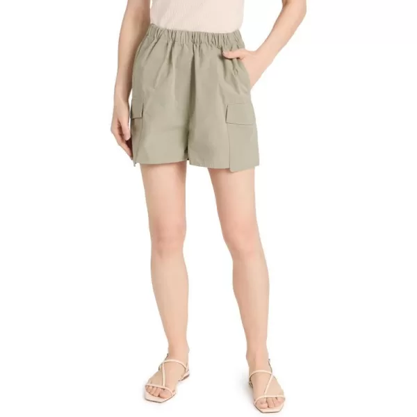 DL1961 Womens Boxer ShortsAlpine Green Poplin