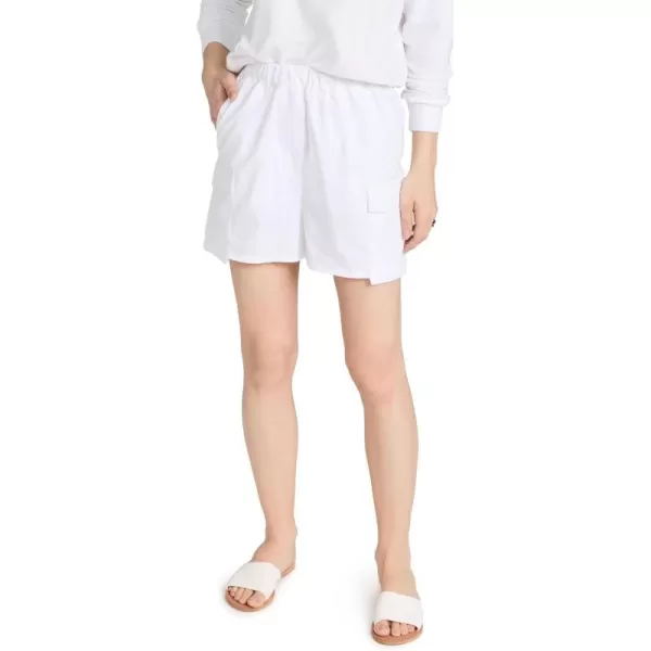 DL1961 Womens Boxer ShortsWhite Poplin