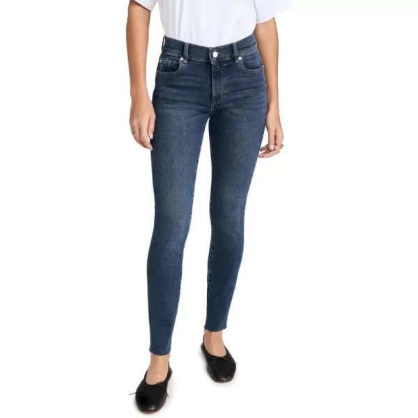 DL1961 Womens Florence Skinny Mid Rise Instasculpt Ankle JeansLt Seacliff Performance