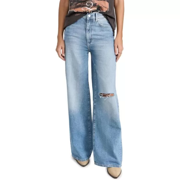 DL1961 Womens Hepburn Wide Leg High Rise Vintage 32 JeansSalton Sea Distressed