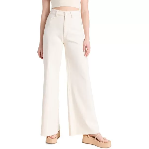 DL1961 Womens Hepburn Wide Leg JeansEcru