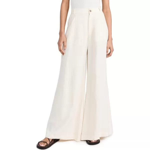 DL1961 Womens Lucila Pleated Ultra Wide Leg Pants Ultra High Rise 33Flax Linen