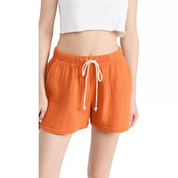 DONNI Womens Bubble ShortsCanteloupe