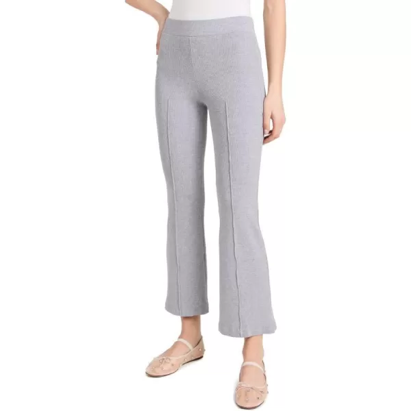 DONNI Womens Rib Kick Flare TrousersHeather Grey