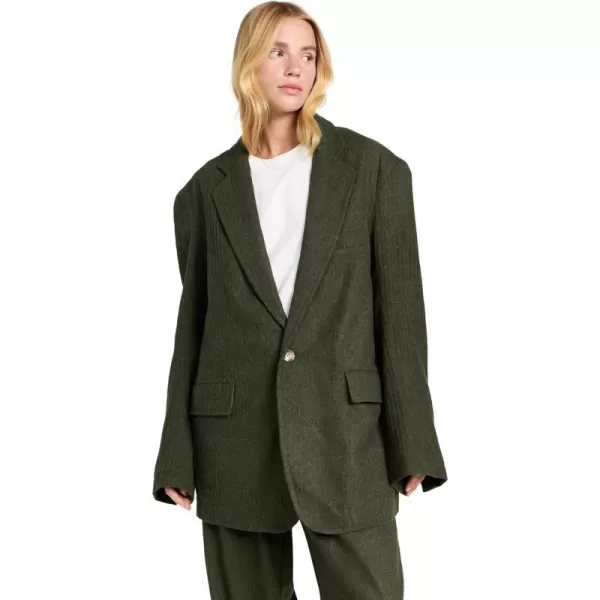 Denimist Womens Deconstructed BlazerDark Olive