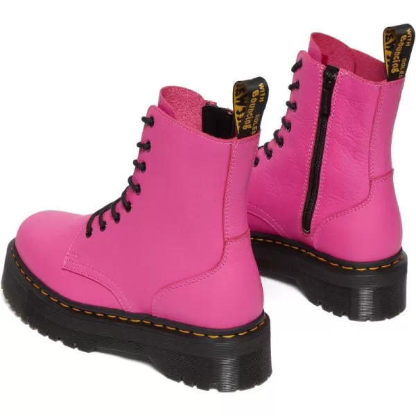 Dr Martens Jadon 8Eye Leather Platform Boot for Men and WomenThrift Pink