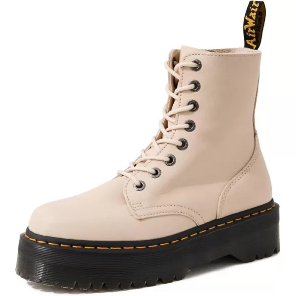 Dr Martens Mens Amphibians Combat Boot 45Parchment Beige Pisa